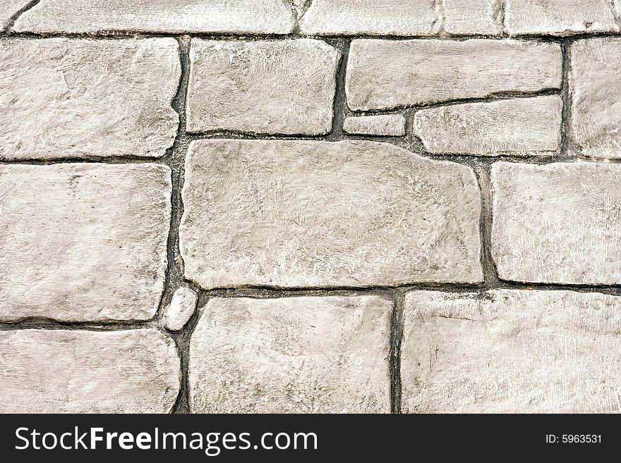 Wall made from white natural stone bricks. Wall made from white natural stone bricks