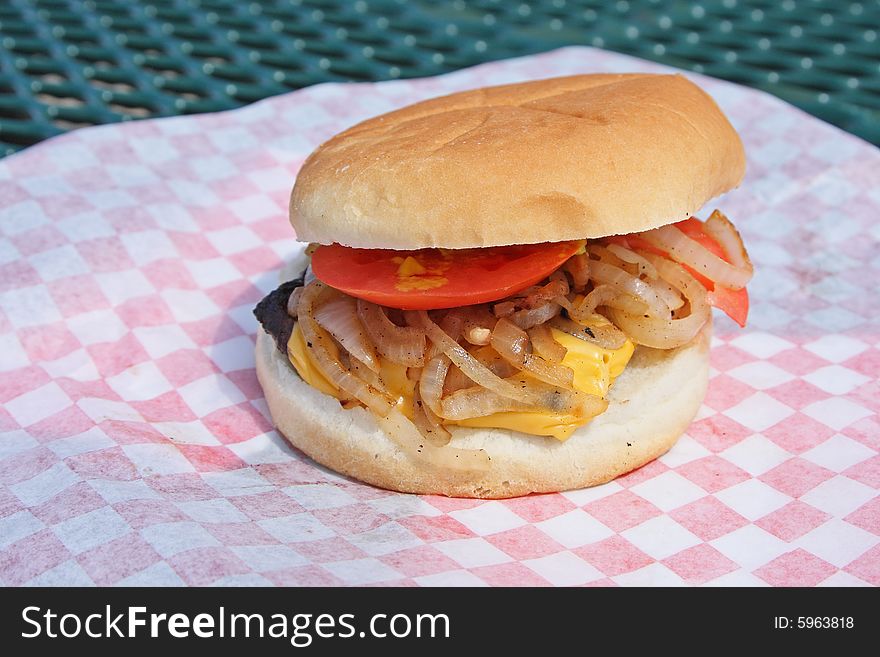 Cheeseburger With Onions