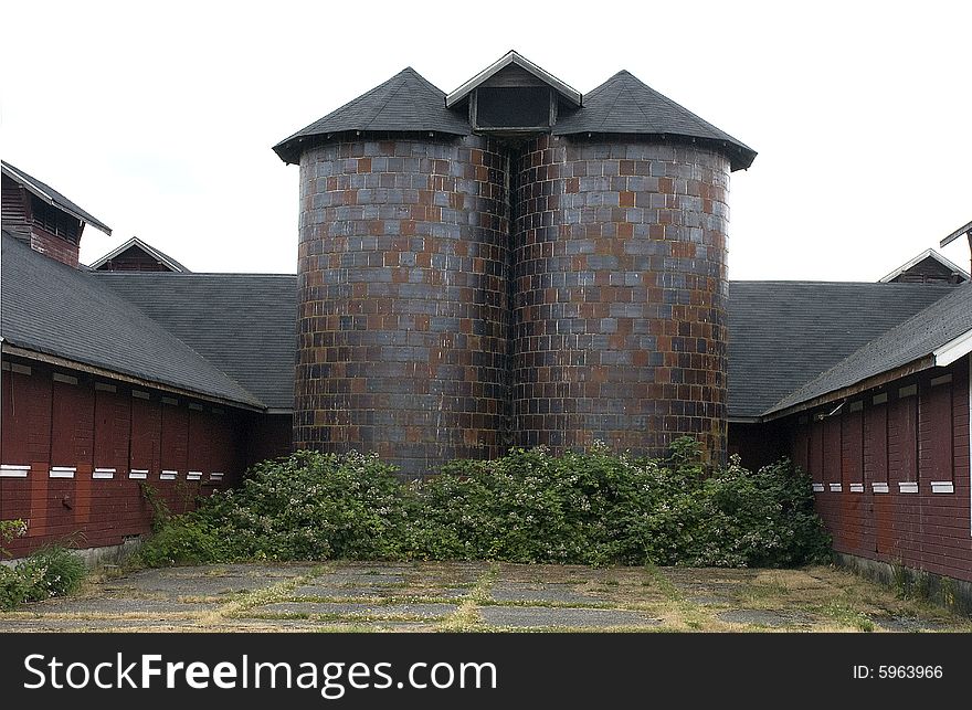 Barn with Silos