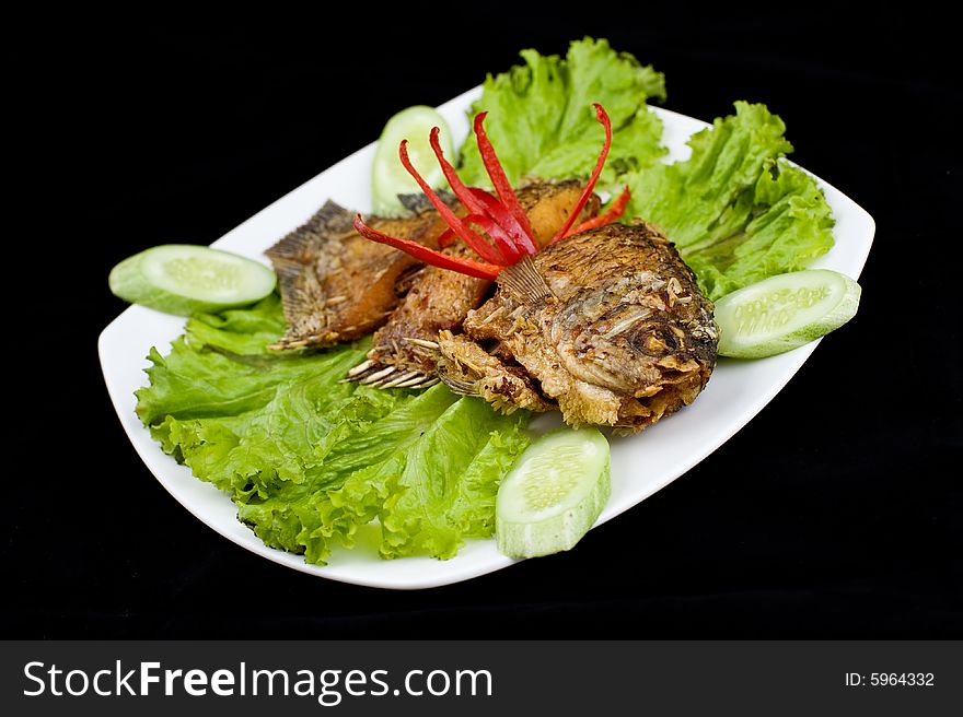 Delicious Fried Fish Seafood