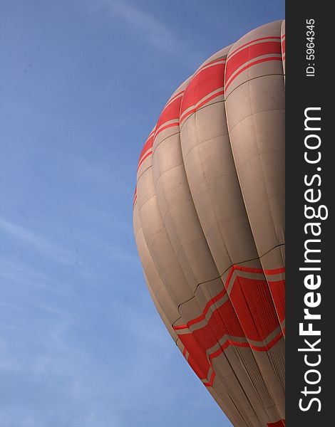 Part of the baloon over sky background