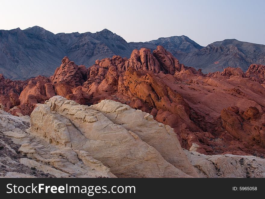 Colorful rock formation in Valley of Fire