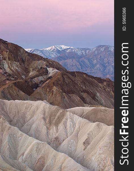 Overlook The Death Valley From Zabriskie Point