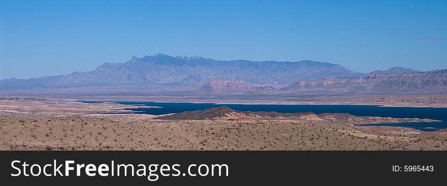 Lake Mead landscape is dry