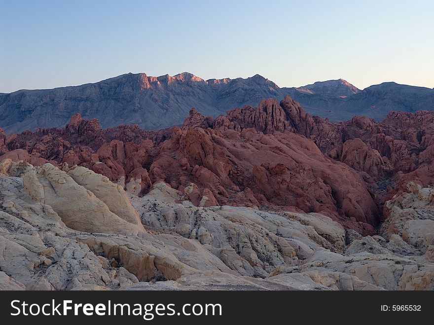 Colorful rock formation in Valley of Fire