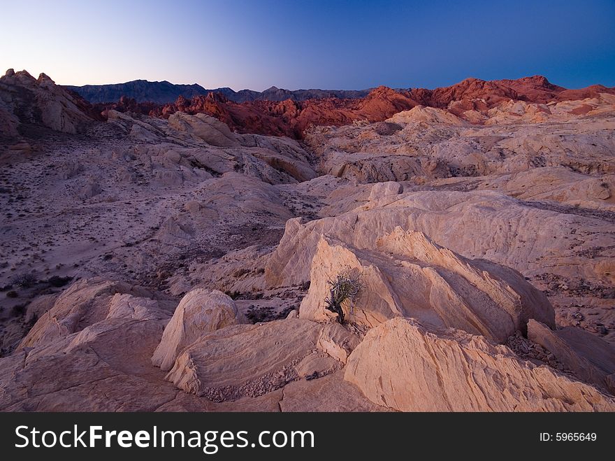 Colorful rock formation in Valley of Fire