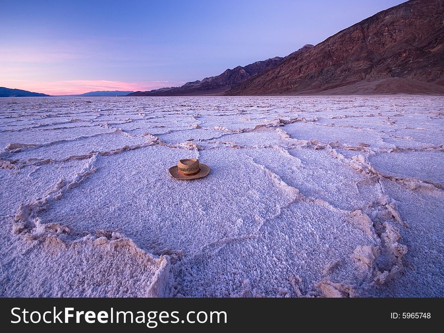 Lost Hat At Bad Water, Death Valley