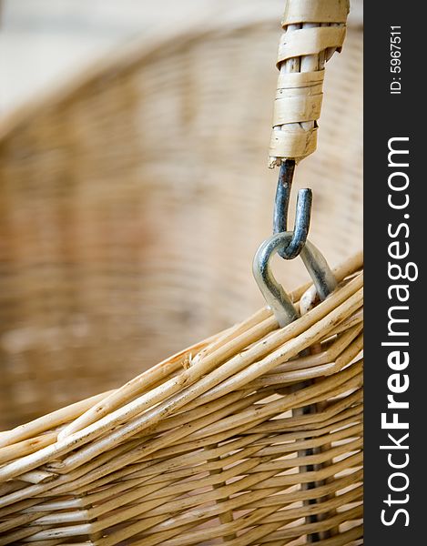 Wicker-work with an hook. Wicker-work with an hook