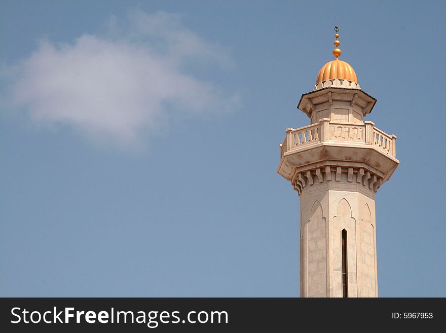 Minaret in Habib Bourgiba's mausoleum