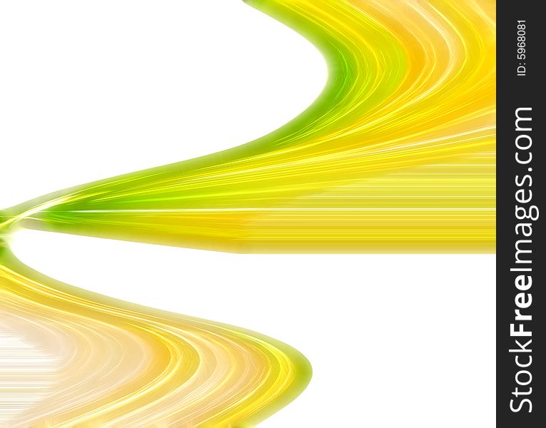 Yellow Fractal Lines