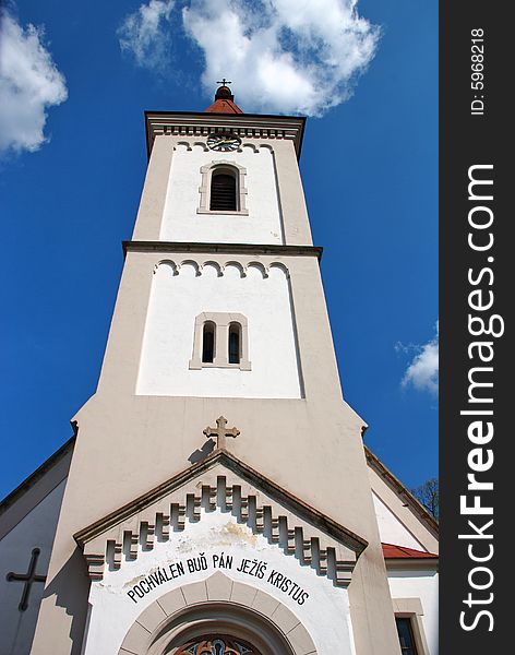 Couple hundreds year old church in southern part of the Czech Republic. Couple hundreds year old church in southern part of the Czech Republic.