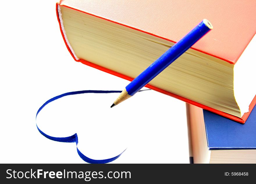 Books On White Background