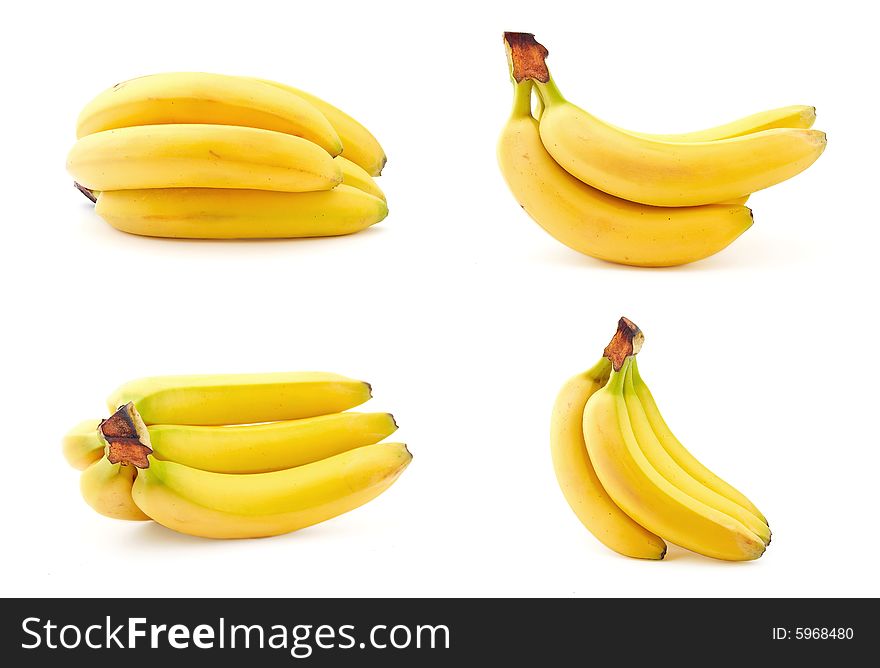 Banana bunch isolated on white background. Banana bunch isolated on white background