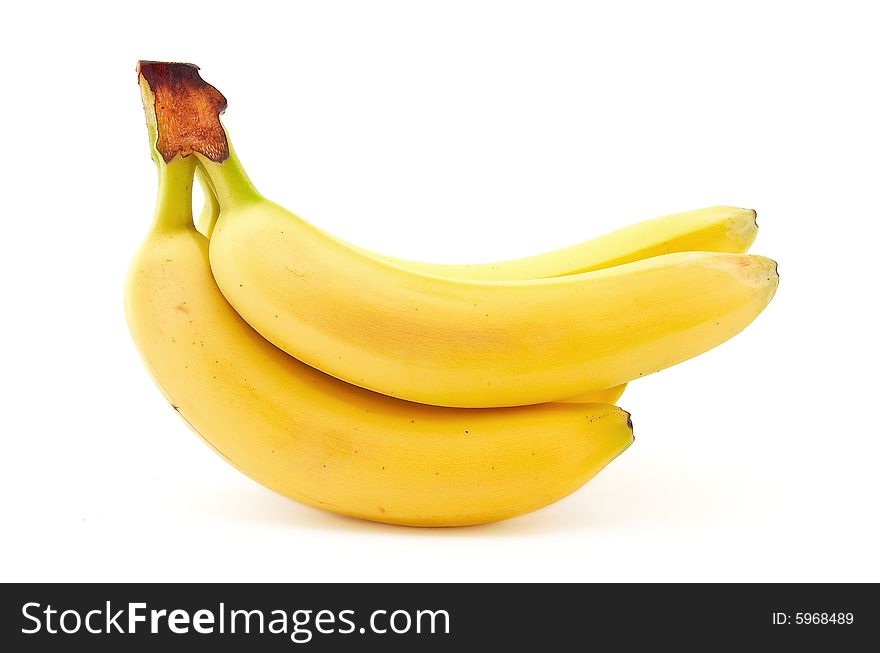 Banana bunch isolated on white background. Banana bunch isolated on white background