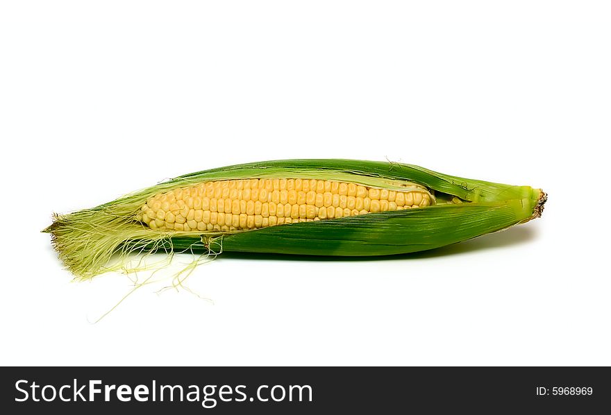 Corncob isolated on white