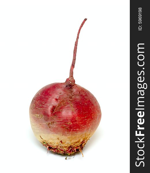 Beet Isolated On White