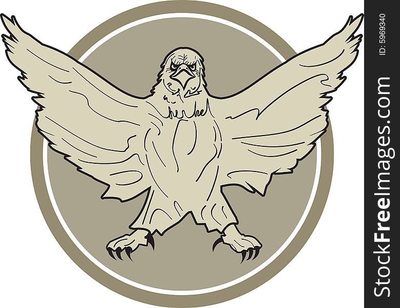 Stylized Vector Eagle