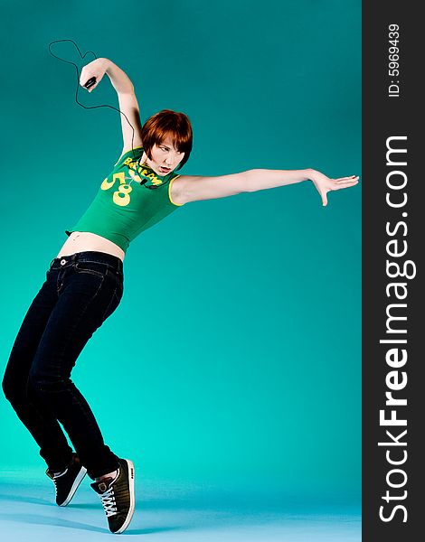 Dancepose With The Mp3 Player2