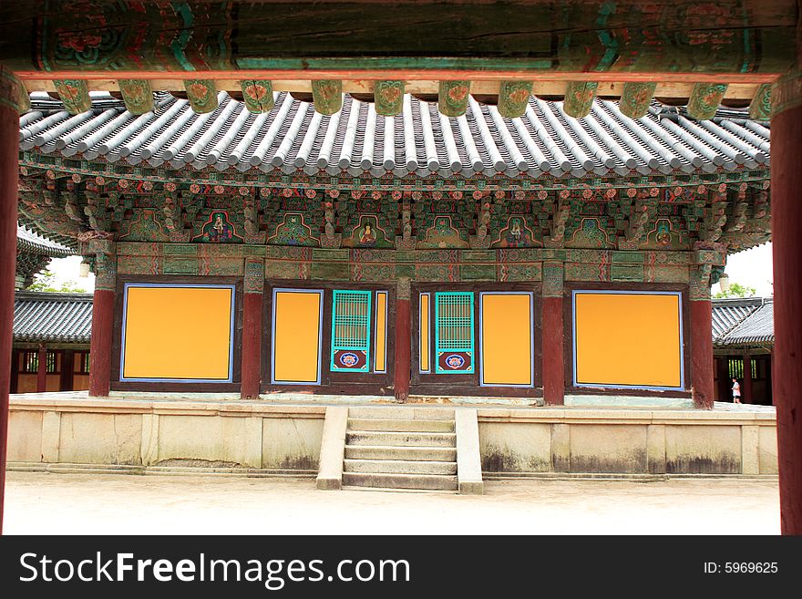Bulguksa Temple in Kyeongju, South Korea. Bulguksa Temple in Kyeongju, South Korea
