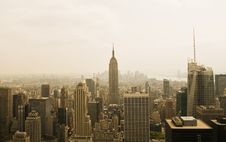 New York City From The Top Of The Rock Royalty Free Stock Photo New York City From The Top Of The Rock Royalty Free Stock Photo