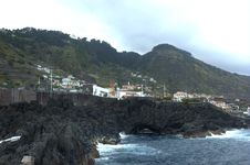 The Coast Of Porto Moniz. Stock Images The Coast Of Porto Moniz. Stock Images