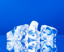 Close-up Of Ice Cubes Stock Photography