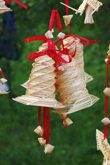 Straw Bells Royalty Free Stock Images Straw Bells Royalty Free Stock Images