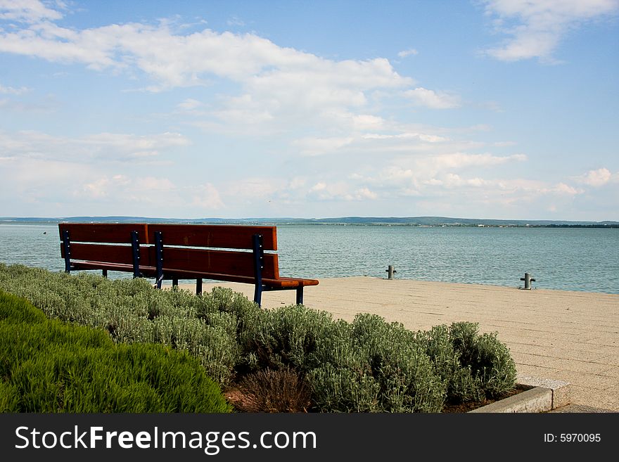 Bench By Shore