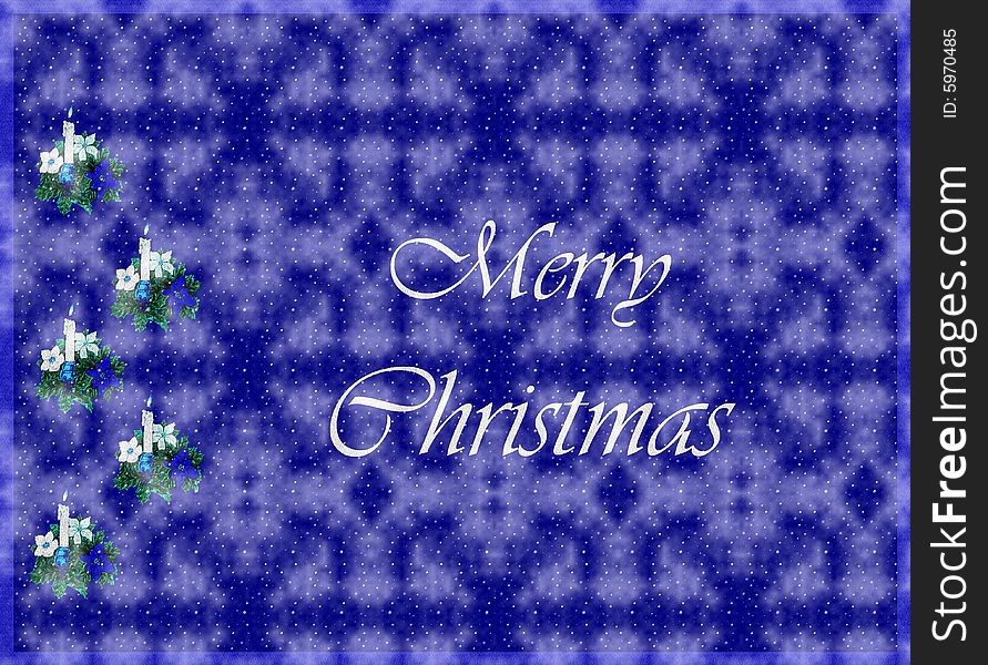 A funny background for Christmas in blue. A funny background for Christmas in blue
