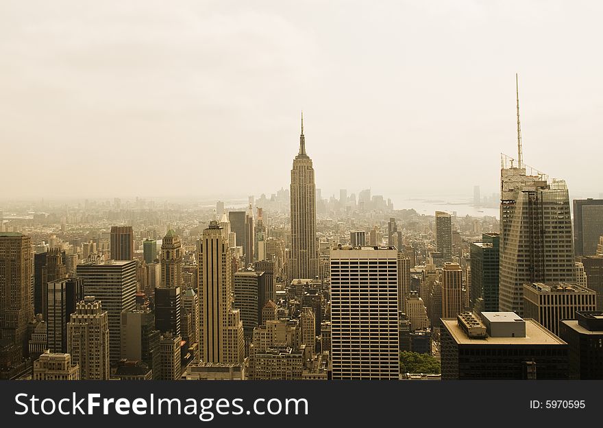 New York City from the Top of the Rock during the day