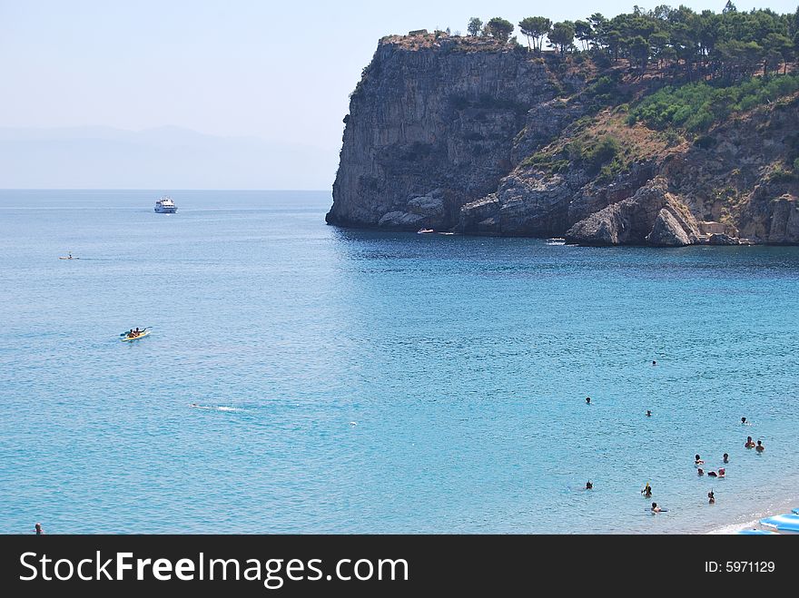 A view of a bay in Sicily. A view of a bay in Sicily