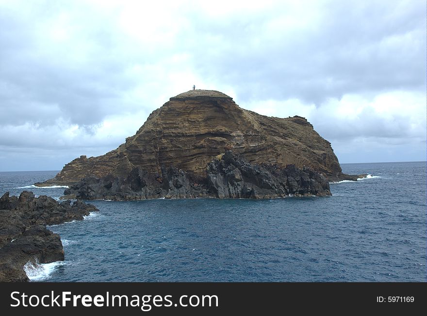 Rock volcanic in Porto Moniz.