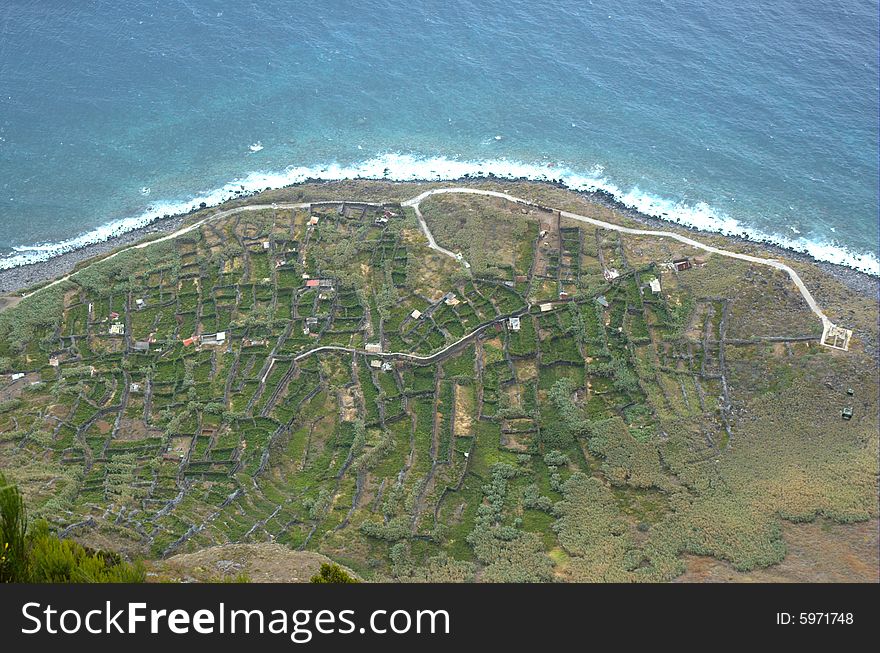 Fields of cultivation on the island of Madeira,. Fields of cultivation on the island of Madeira,