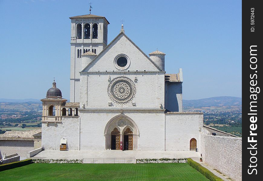 Basilica di San Francesco Catholic church in Assisi, Italy