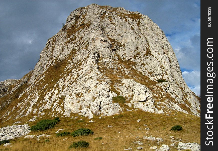 Limestone tower somewhere in western Carpathians