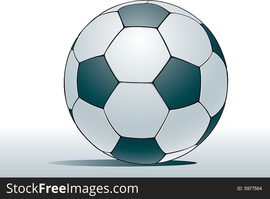 Soccer ball in gray scale