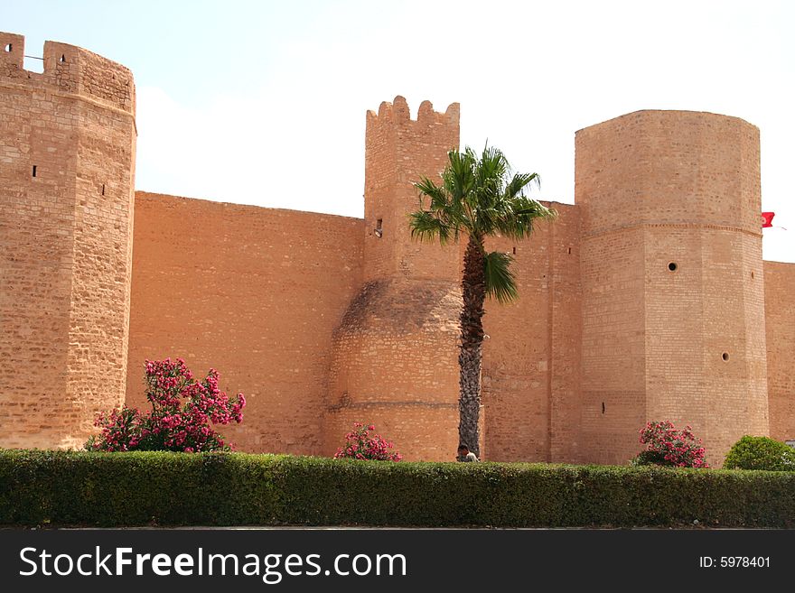 Ribat - Arabic fortification in Monastir, Tunisia.