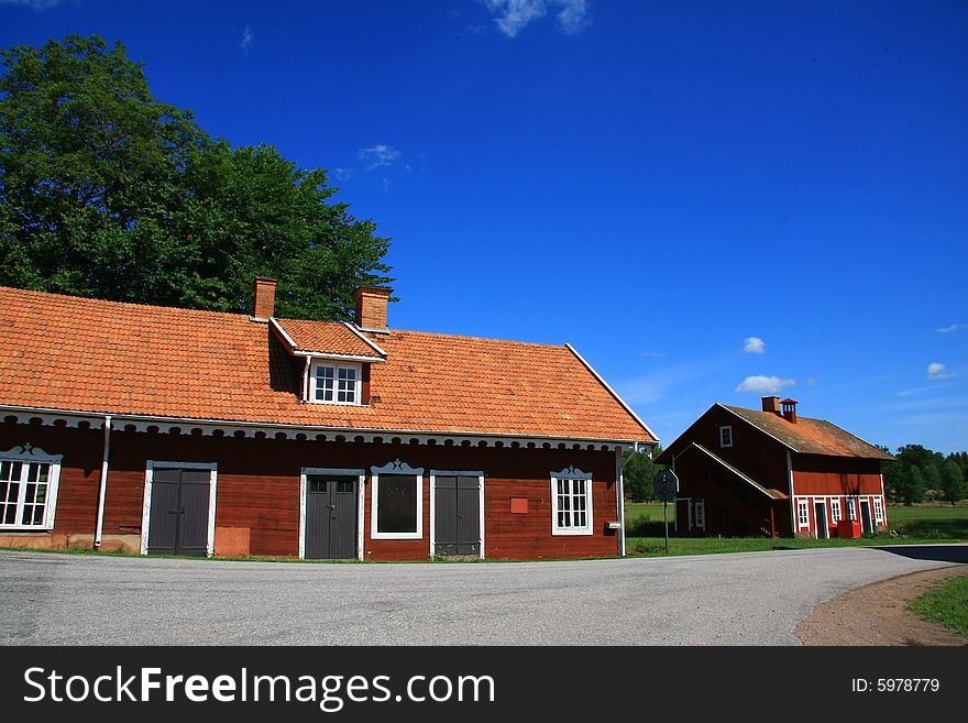 Buildings and landscape in sweden. Buildings and landscape in sweden