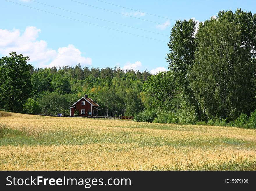 Buildings and landscape in sweden. Buildings and landscape in sweden