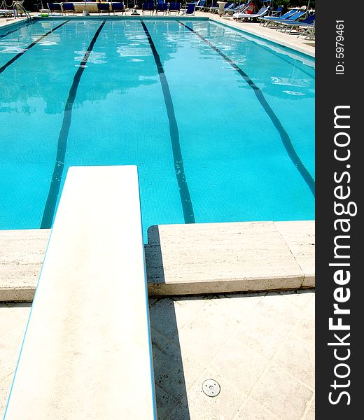 Pool And Diving Board