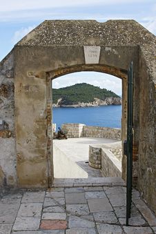 Old Walls 0f Dubrovnik Royalty Free Stock Image Old Walls 0f Dubrovnik Royalty Free Stock Image