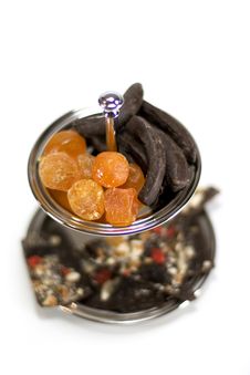 Dried Fruit And Chocolate Stock Photography Dried Fruit And Chocolate Stock Photography