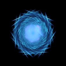 Spiky Blue Globe Stock Photography