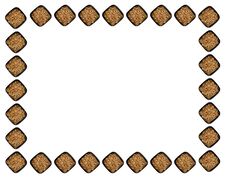 Sprouted Wheat Berries Frame Stock Photography Sprouted Wheat Berries Frame Stock Photography