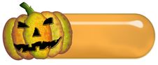 Halloween Rounded Rec. Button Royalty Free Stock Images Halloween Rounded Rec. Button Royalty Free Stock Images