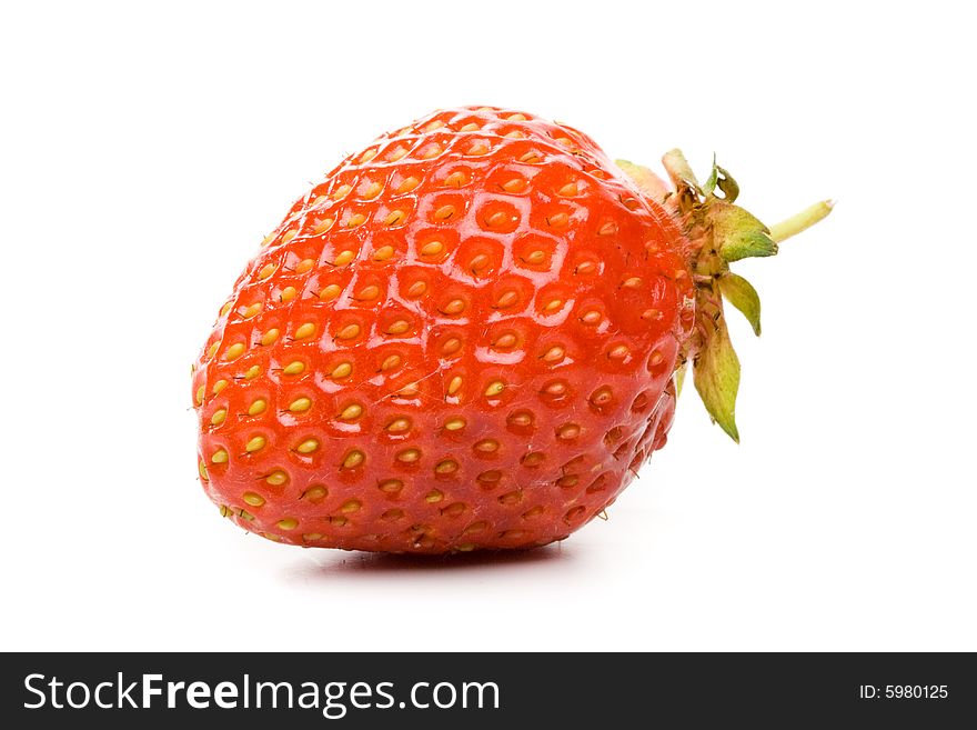 Fresh sweet strawberry on a white background. Fresh sweet strawberry on a white background