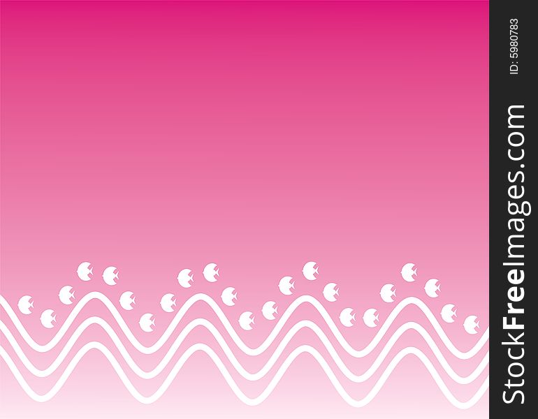 Background fish, the background of the pink.