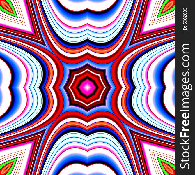 Colour Pattern Tile Background 4