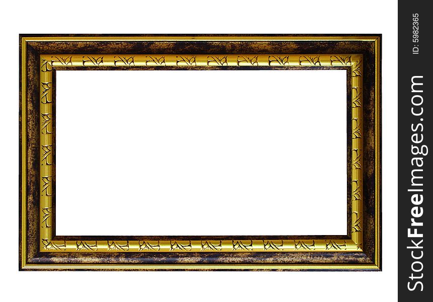 Empty rectangular frame on white background. Empty rectangular frame on white background.