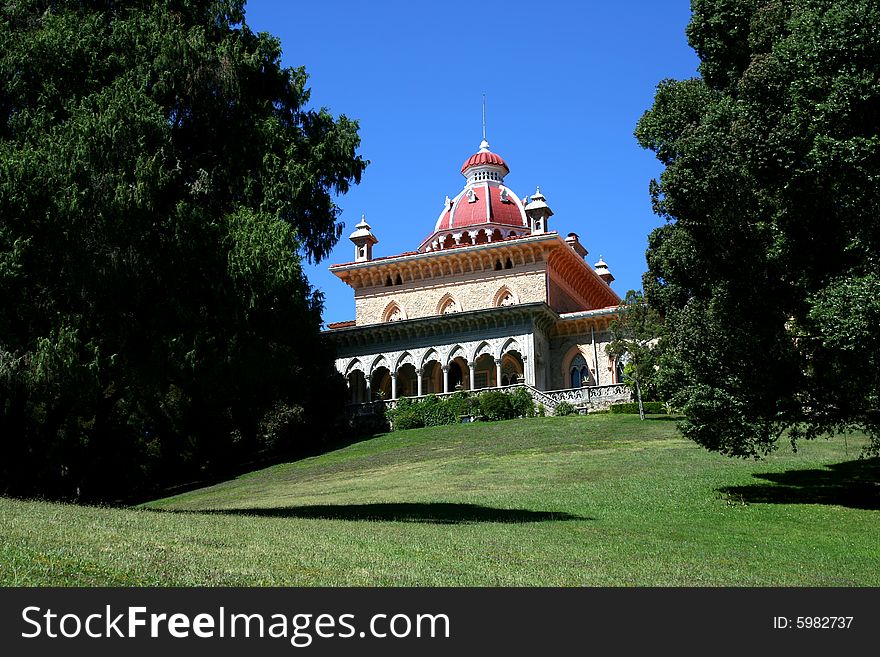 Fairy tale palace, Monserrate, Sintra, Portugal. Fairy tale palace, Monserrate, Sintra, Portugal